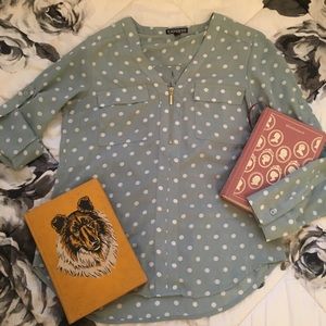 Beautiful EUC Express Polka Dot Blouse